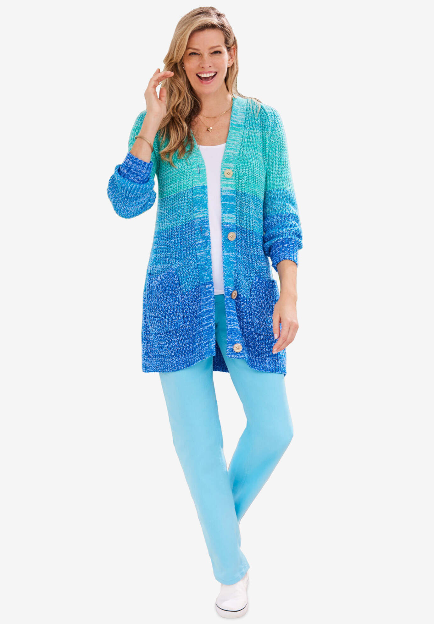 Ombre Shaker Cardigan