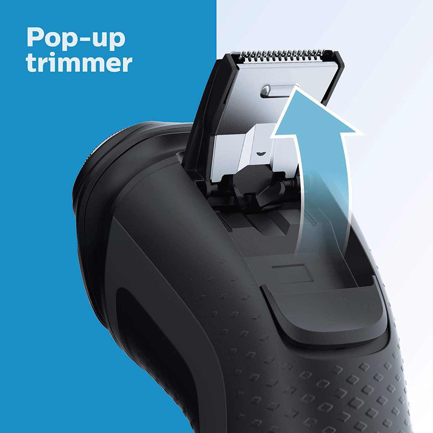 Philips Norelco Shaver 3800, Rechargeable Wet & Dry Shaver with Pop-up Trimmer, Charging Stand and Storage Pouch, Space Gray, S3311/85