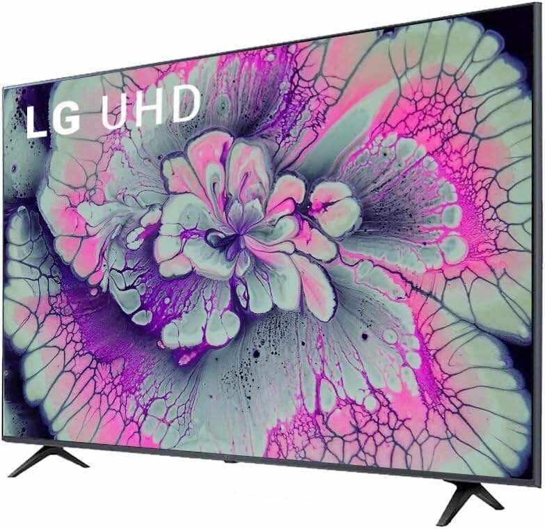 LG 55-Inch Class 4K Ultra HD 2160p Smart LED TV HDR10 webOS α5 Gen5 AI Processor Game Optimizer Compatible with Alexa & Google Assistant 55UQ7070ZUE (Renewed)