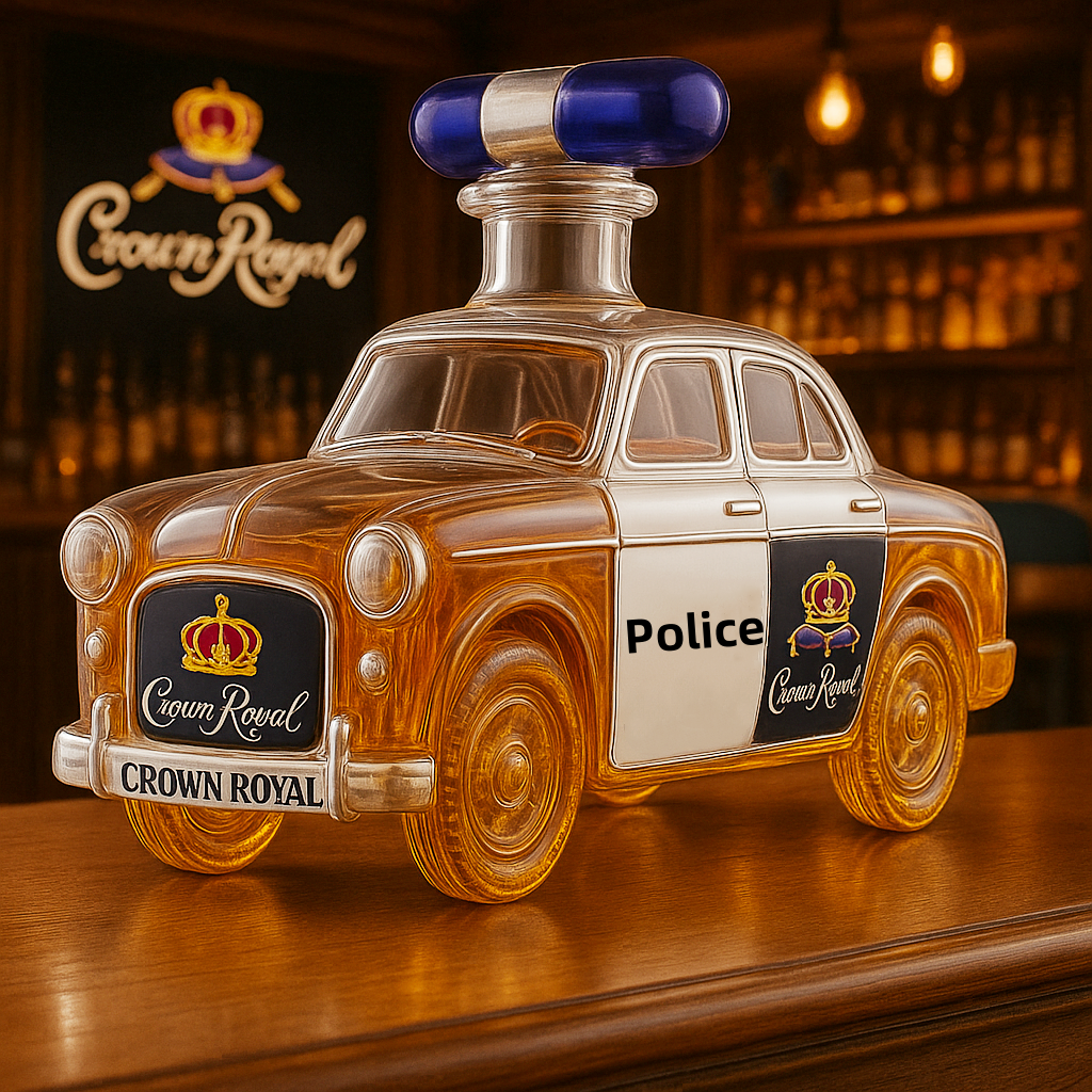 Police Car Whiskey Bottle
