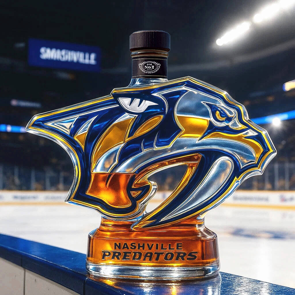 Nashville Predators Whiskey bottle