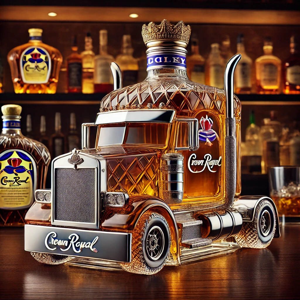 Classic Truck Whiskey Bottle
