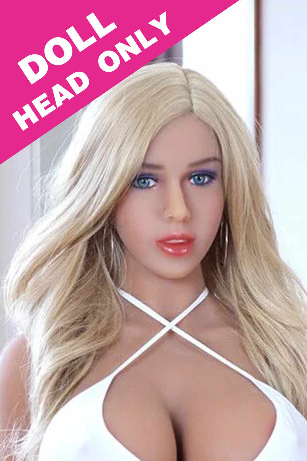 #132 TPE Blonde American Sex Doll Head Only