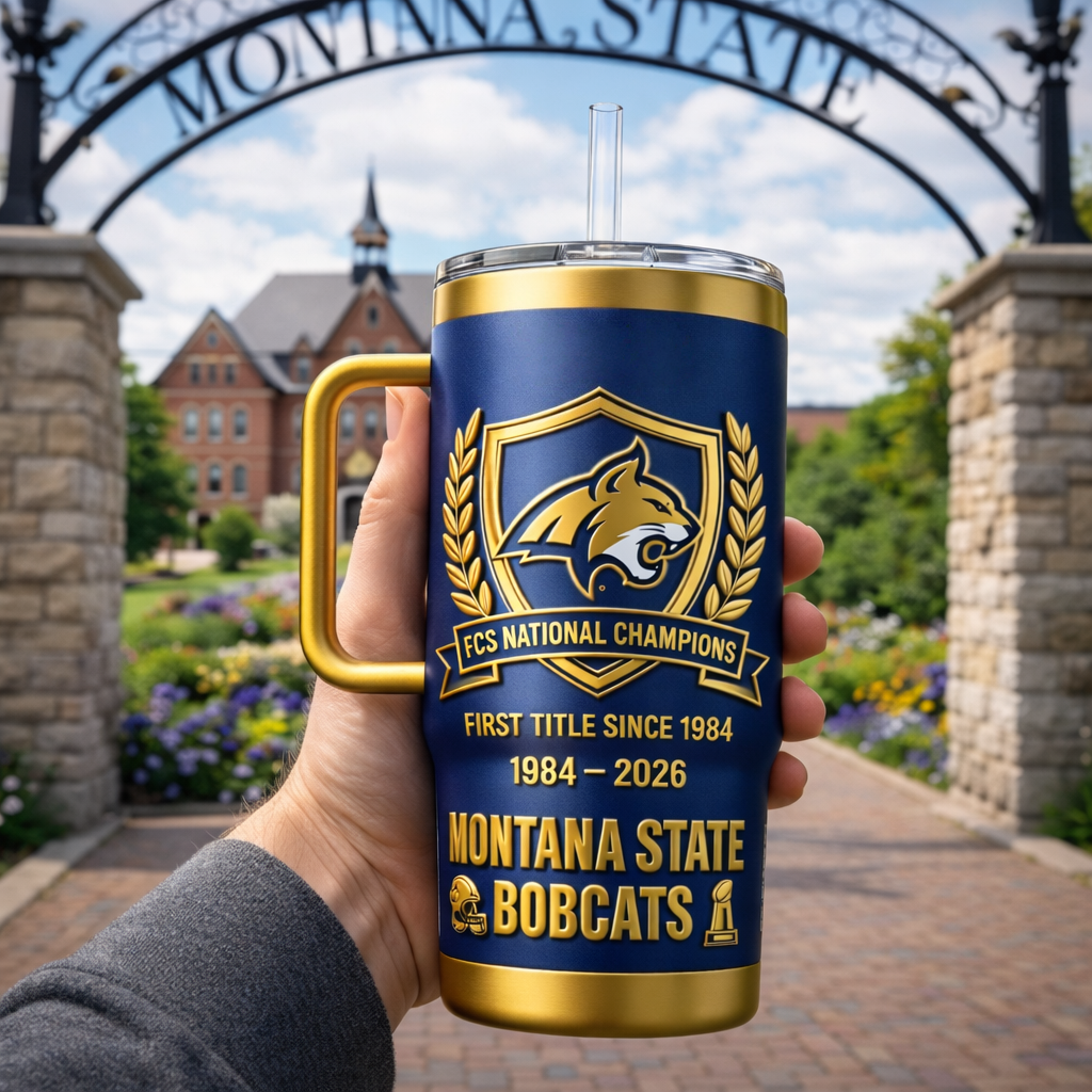 Montana State University Bobcats National Championship Commemorative Tumbler