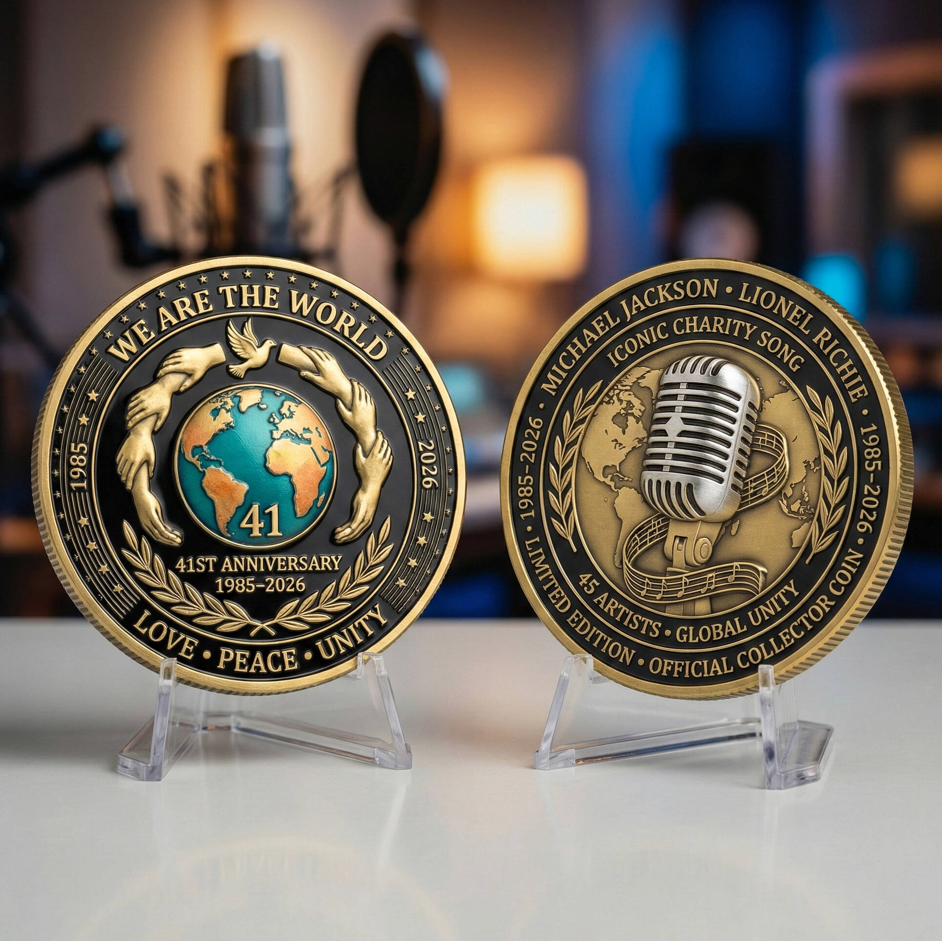 WE ARE THE WORLD 41st Anniversary Commemorative Coin