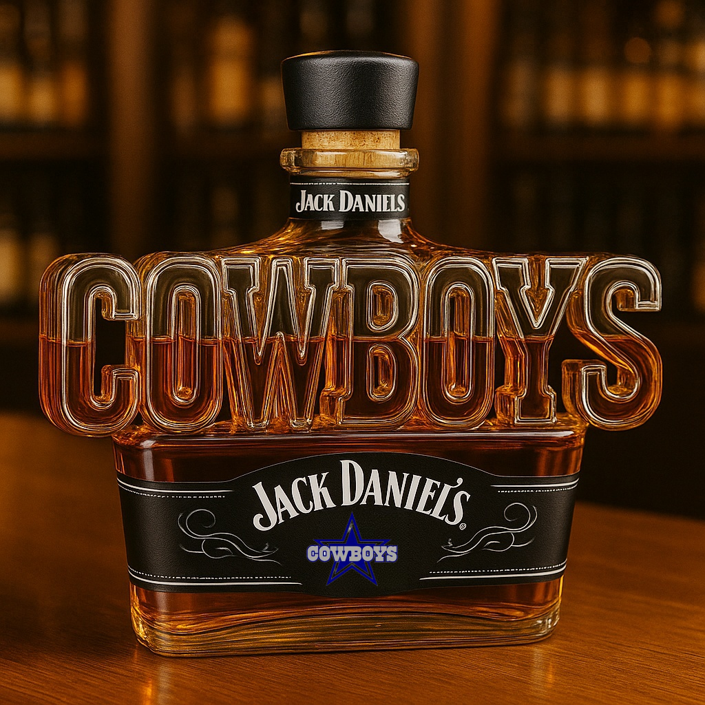 Dallas Cowboys Whiskey Bottle