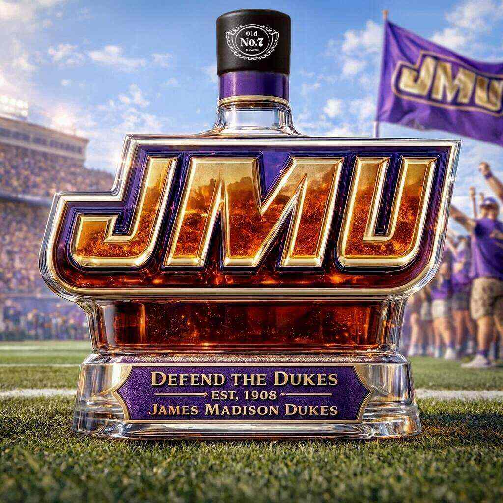 JMU DUKES Limited Edition Whiskey Bottle