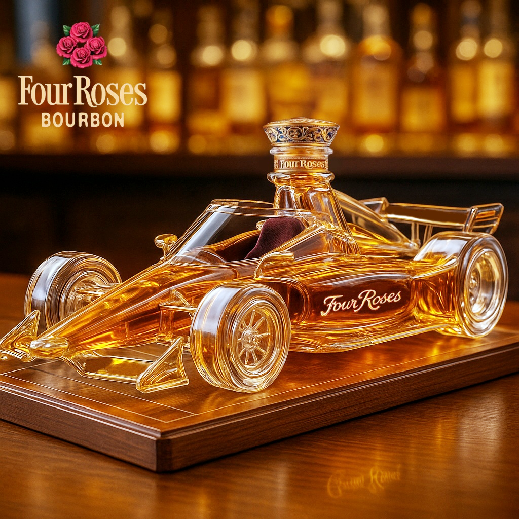 IndyCar Whiskey Bottle