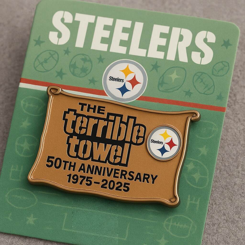 Terrible Towel 50th Anniversary Badge