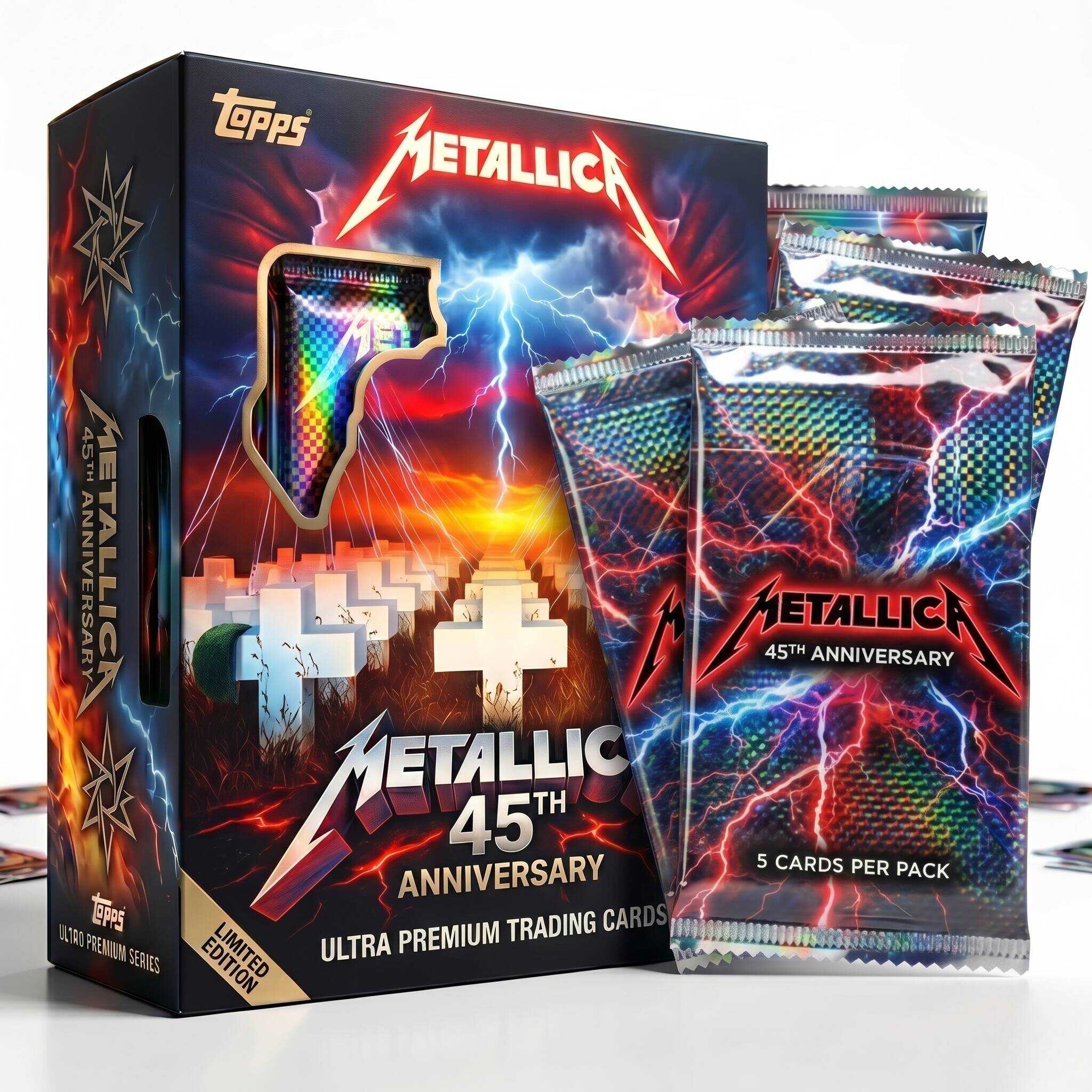 Metallica 45th Anniversary Trading Cards Collector Box