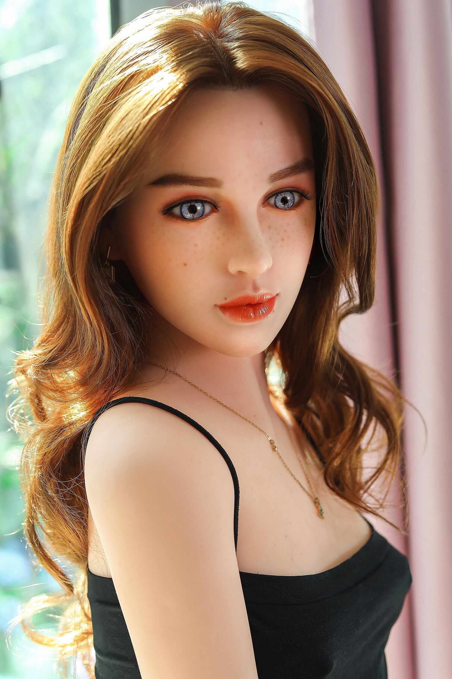 Jessica 5ft21/ 159cm #263 Head Full TPE Small Breast Brown Real-looking Girl Sex Doll For Men