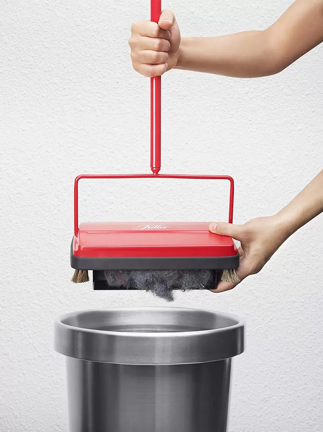 Fuller Brush 17027 Carpet & Floor Sweeper- Mini Stick Cleaner For Hardwood Surfaces, Wood Floors, Laminate, Tile- Small & Portable For The Home Or Office - Cleans Dust Pet Hair- Electrostatic & Silent