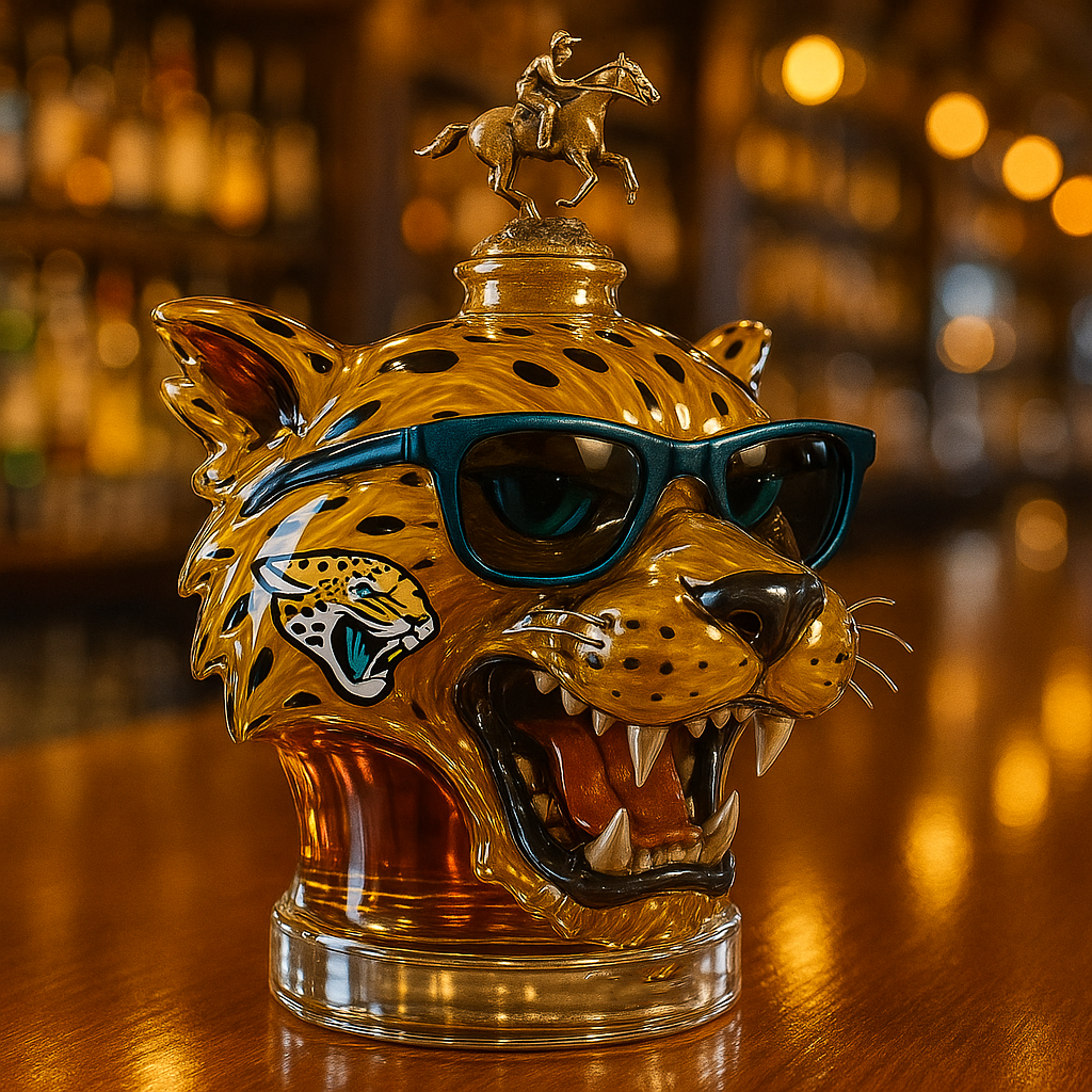 Jacksonville Jaguars Whisky Bottle