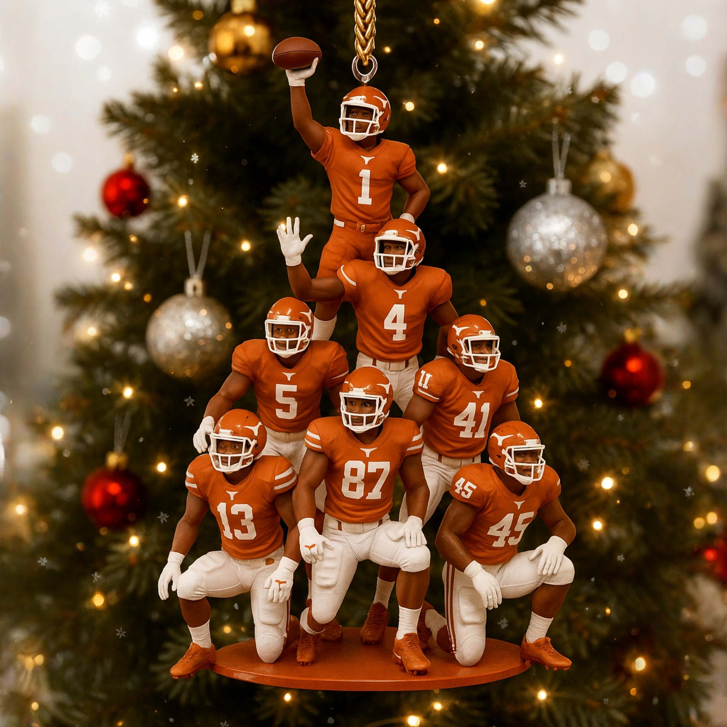 Texas Longhorns Team Christmas Ornament