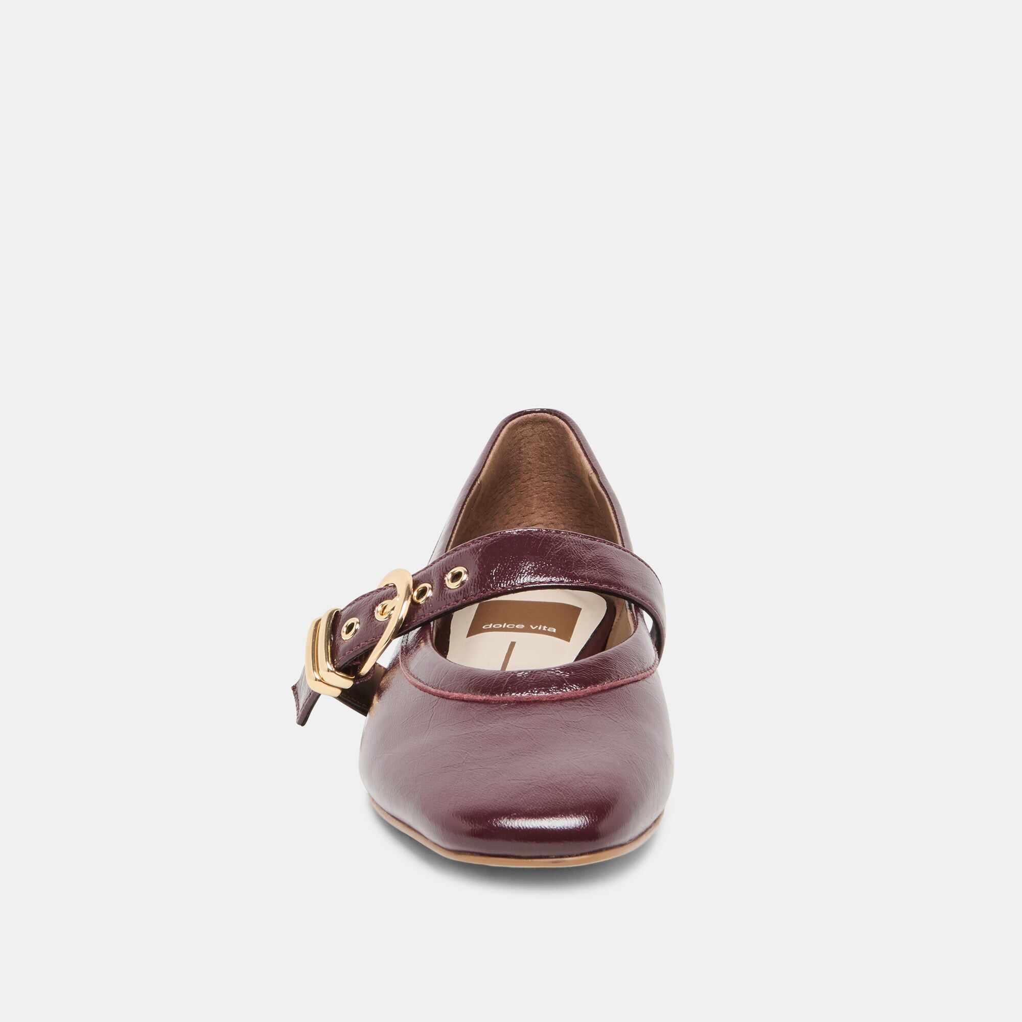 MIKEL BALLET FLATS PLUM LEATHER