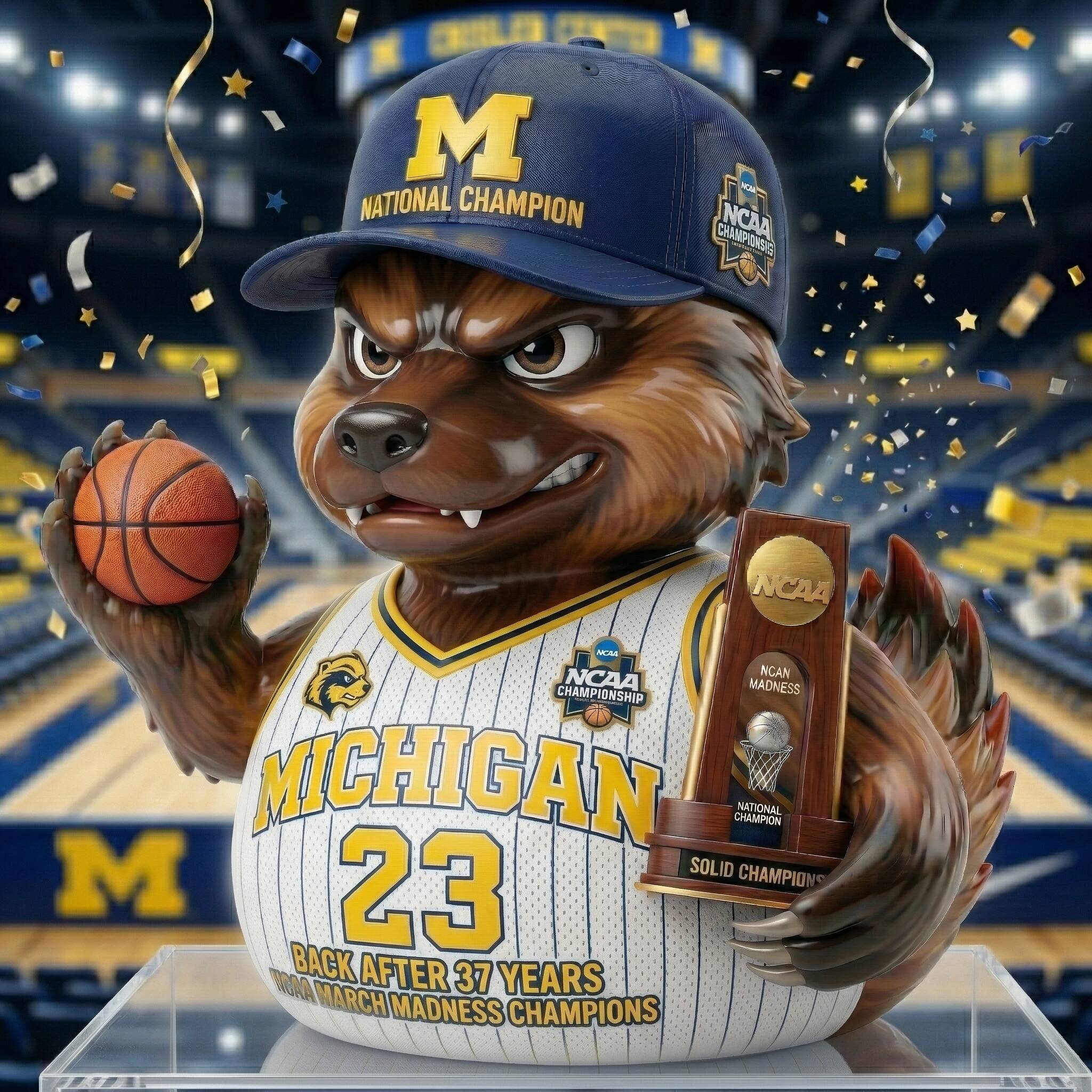 Michigan 37-Year Championship Victory Duck