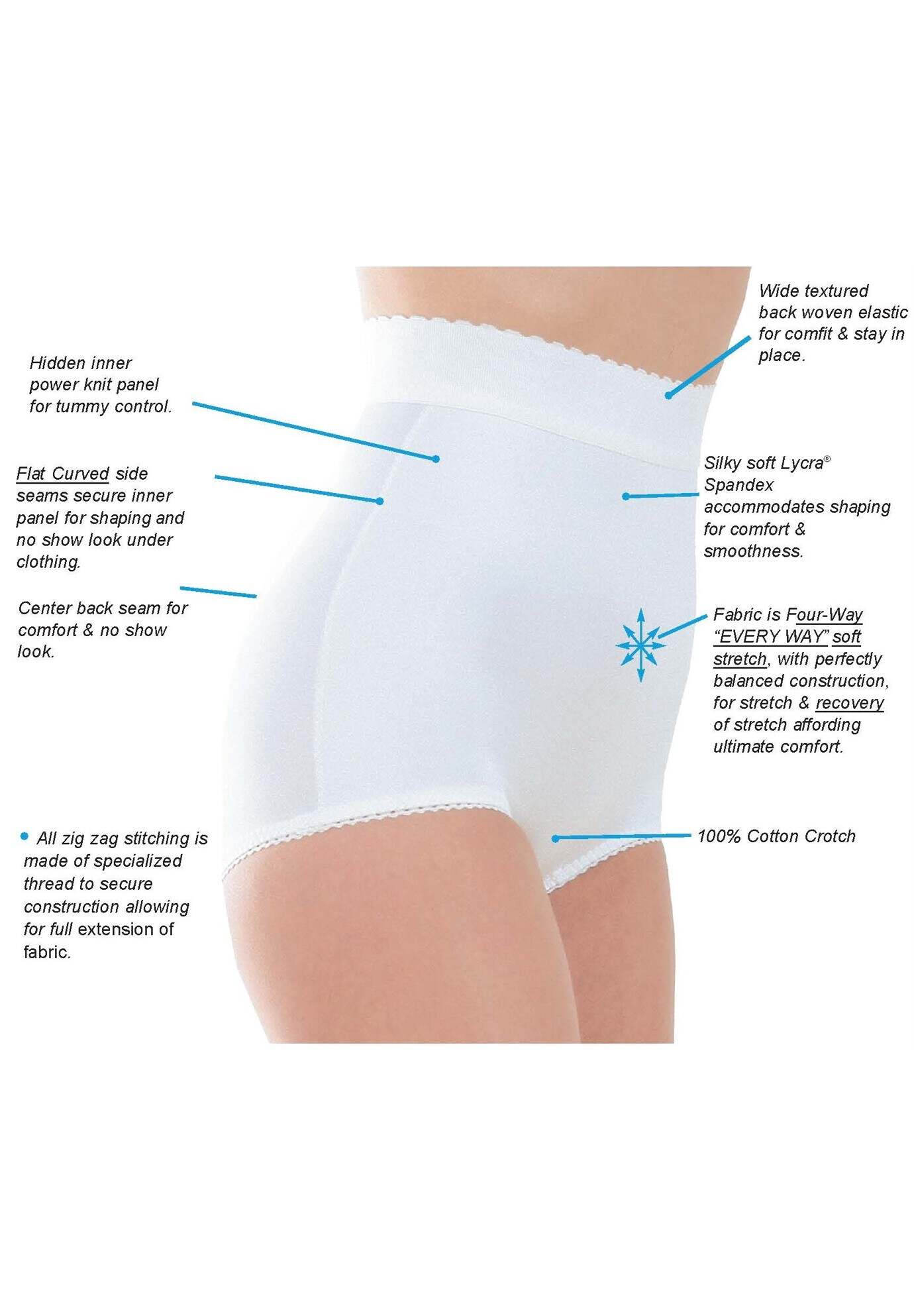 Rago® Light Control High-Waist Brief