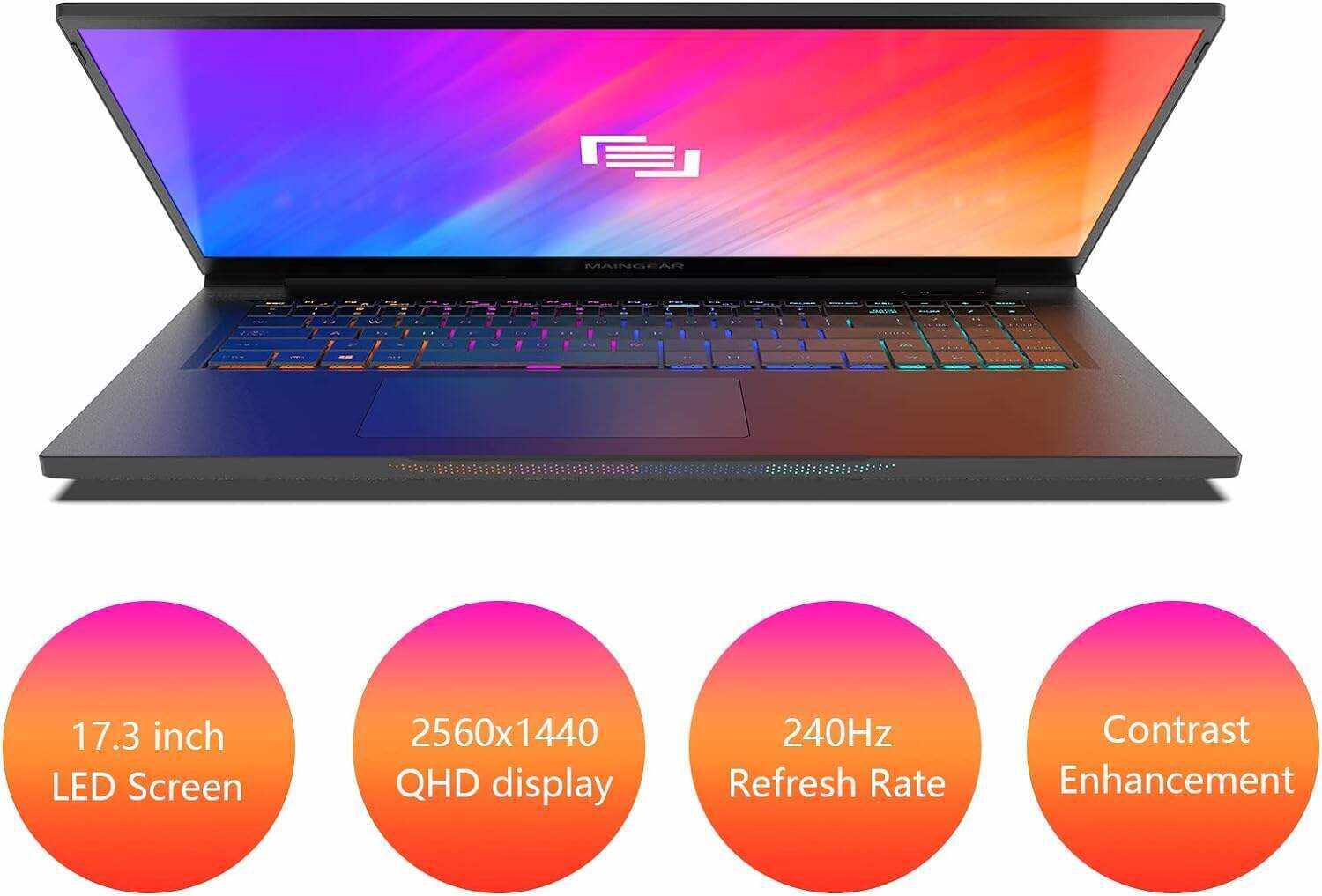 MAINGEAR Vector Pro 2 (2022) 17.3 inch RTX 3080 Ti Gaming Laptop, Intel Core i9-12900H Processor, NVIDIA GeForce RTX 3080 Ti 16GB GPU, 17.3 inch 240Hz QHD Display 64GB DDR5 RAM 2TB NVMe SSD Win 11 Pro