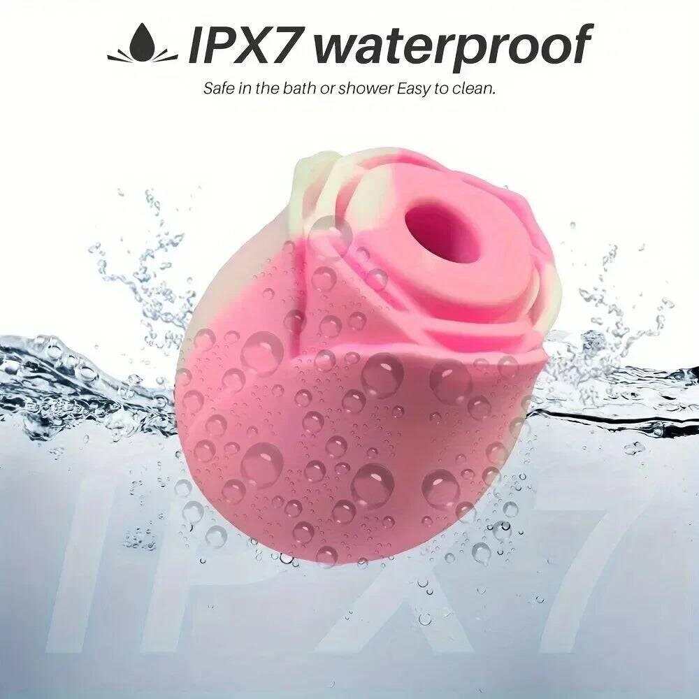 Rose-Shaped Sucking Vibrator – 9 Frequency G-Spot & Nipple Stimulator
