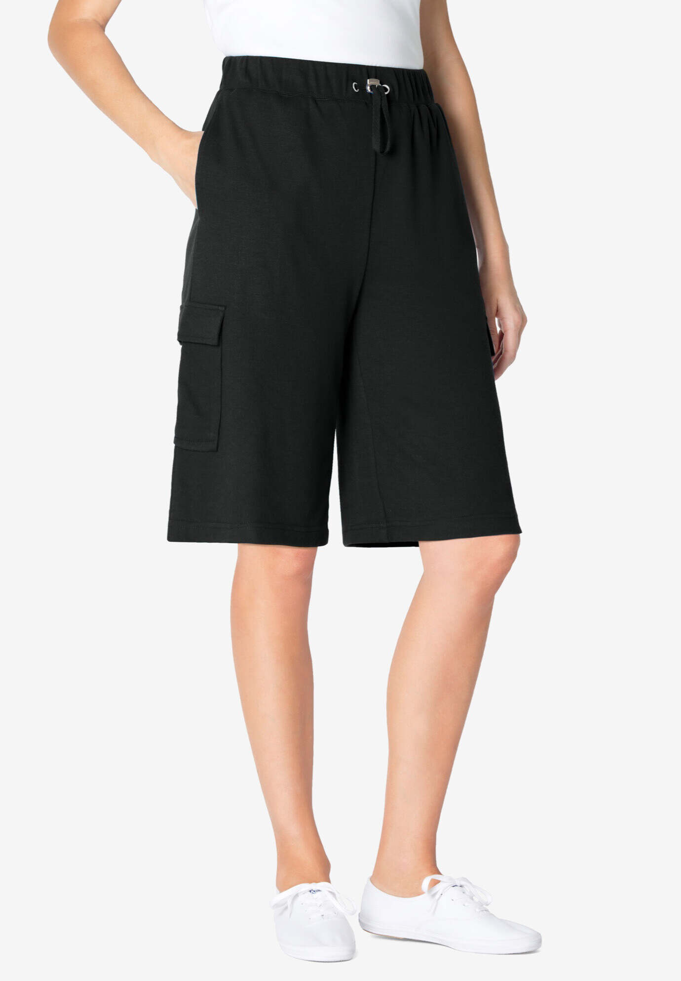 Pull-On Knit Cargo Short