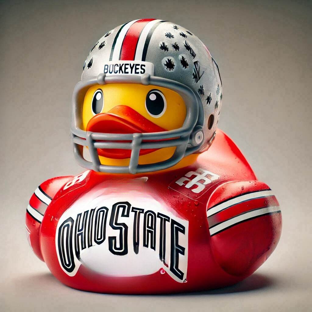 College Football Rubber Duck