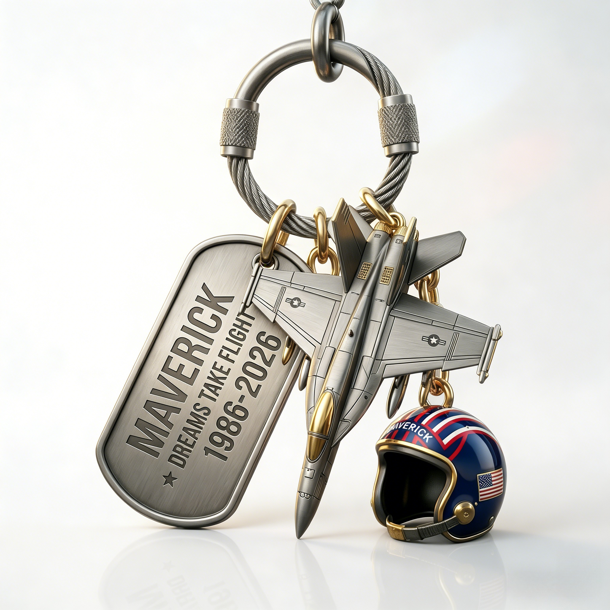 🔥Last Day 50% OFF🔥Top Gun 40th Anniversary Keychain✈️