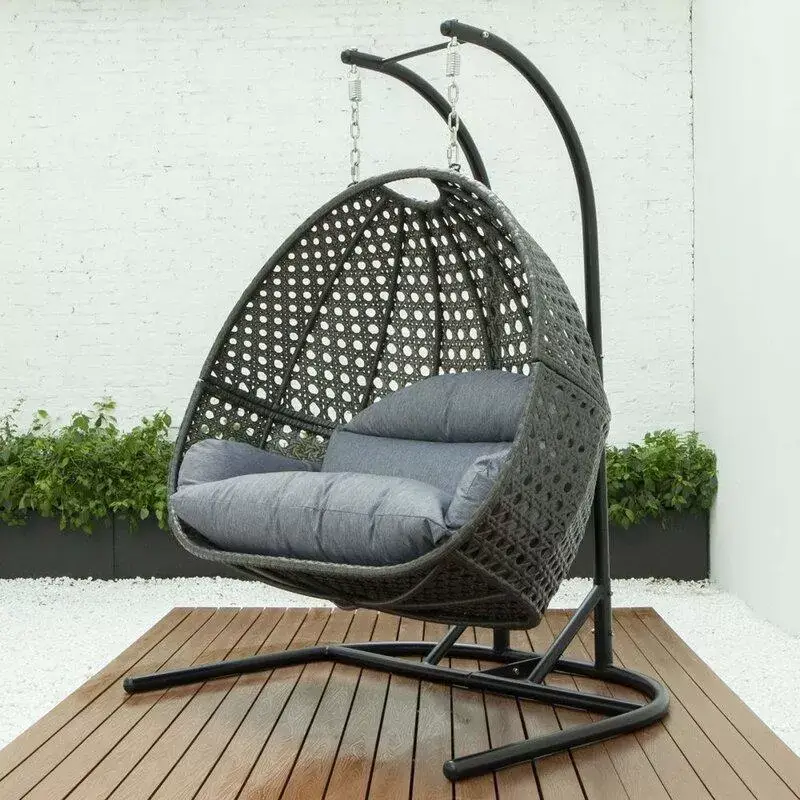 Double Swing Chair with Stand