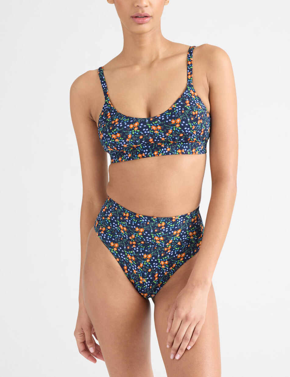 Sculpt High Rise High Cut Swim Bottom
