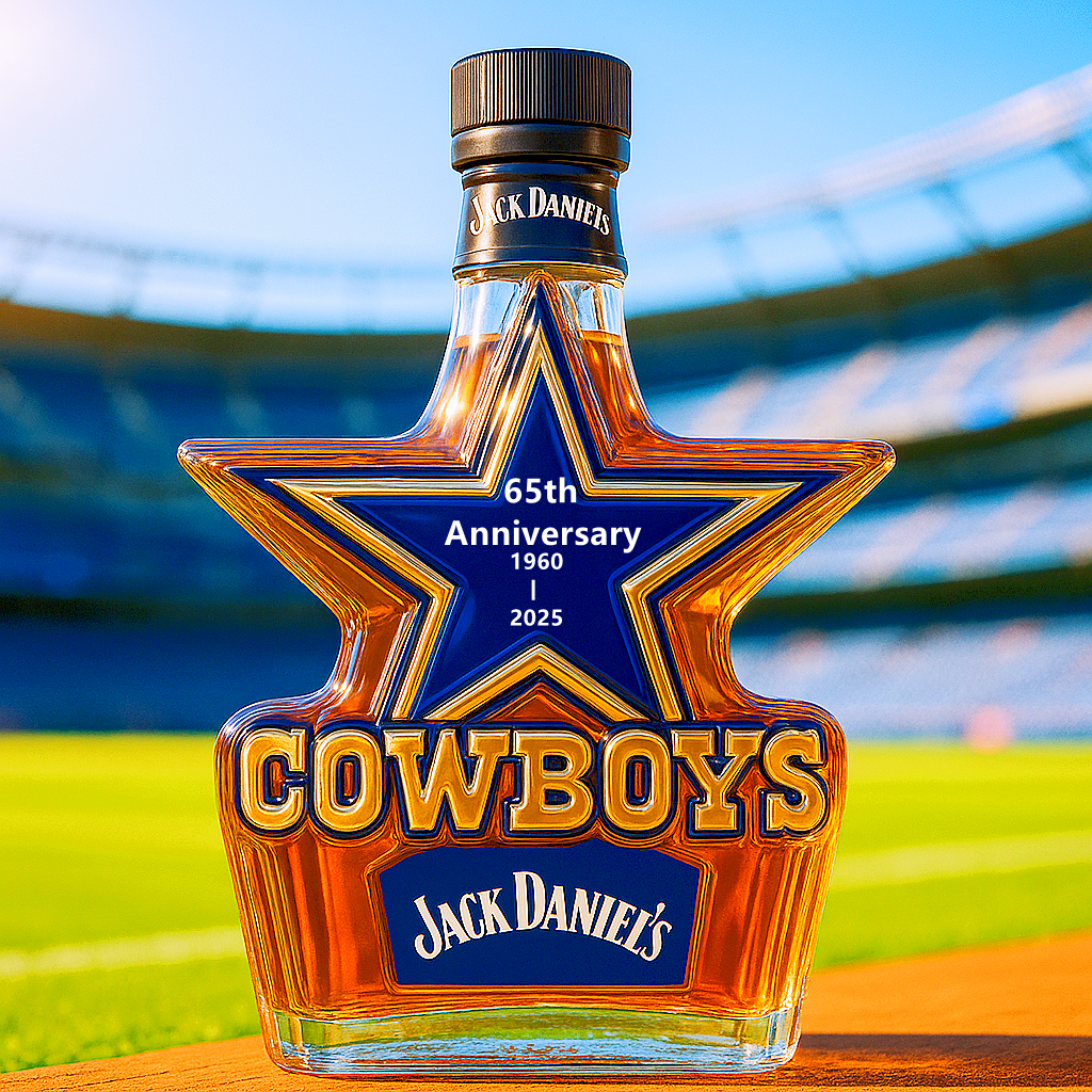 Dallas Cowboys Whiskey Bottle – 65th Anniversary Edition