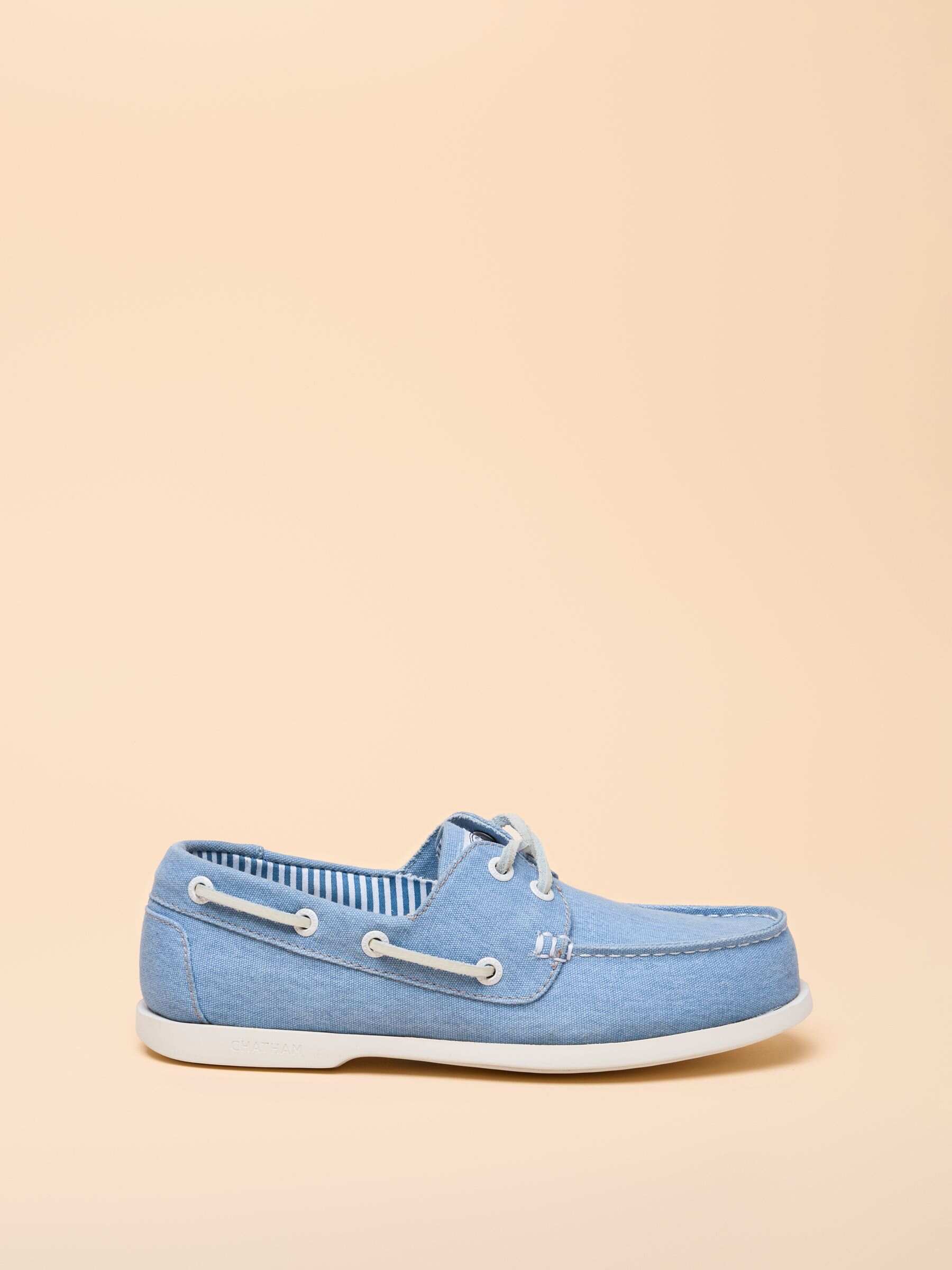 Joules X Chatham Yellow Jetty Deck Shoes