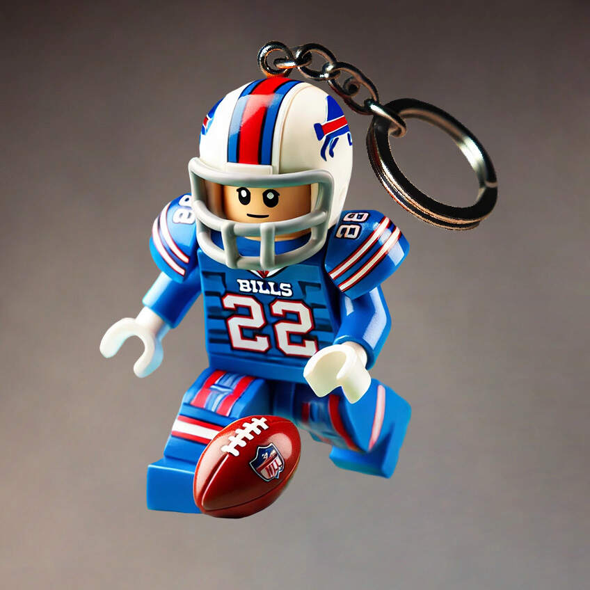 Football Team Building Set Kit Keychain