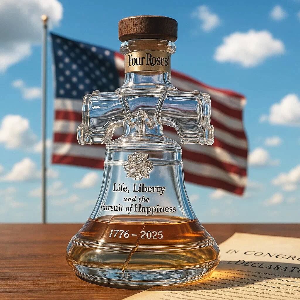 Liberty Bell Whiskey Bottle - 249th Anniversary of American Independence