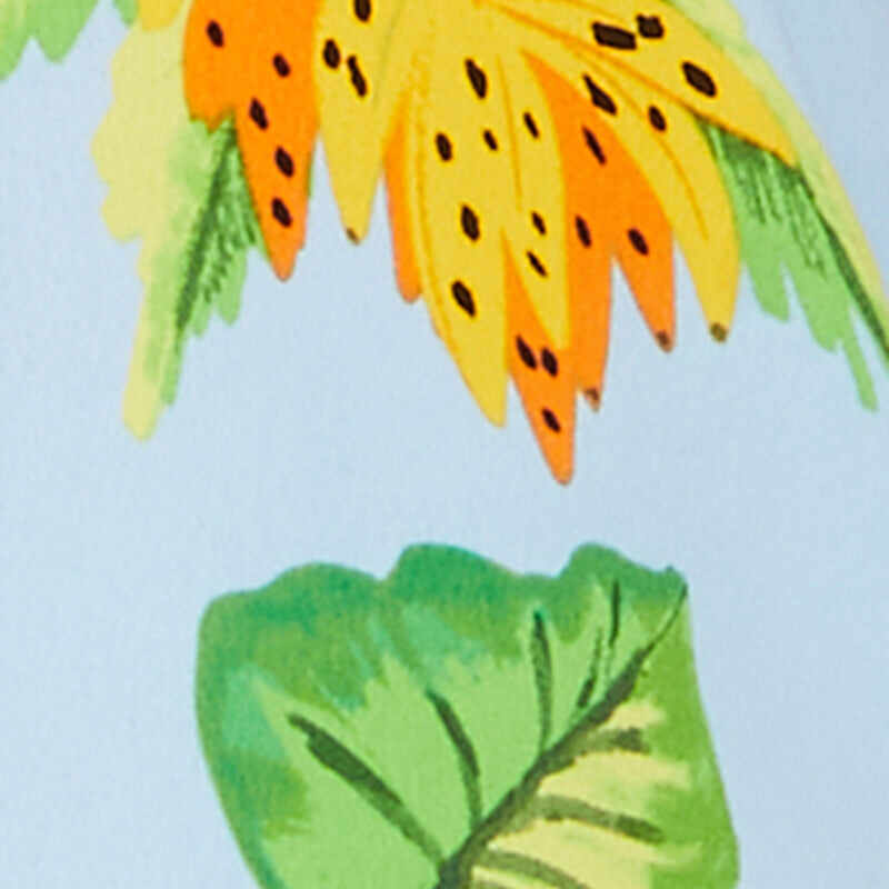 Plus Size Banana Tropical Print Shorts