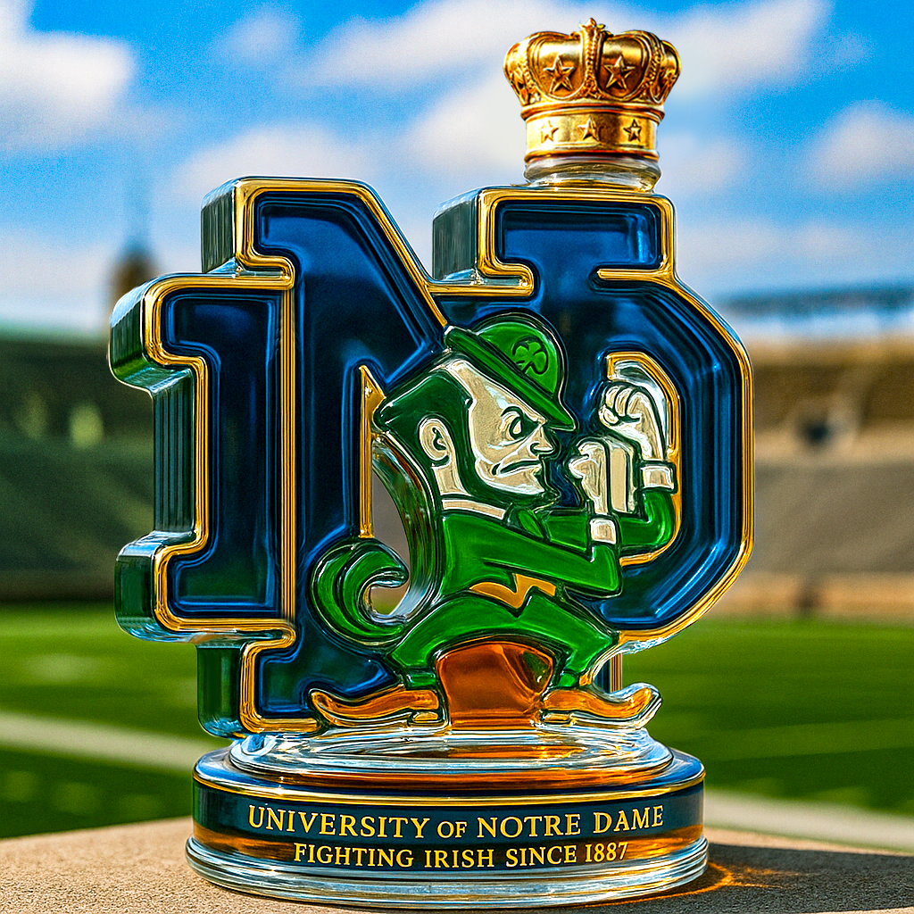 Notre Dame Fighting Irish Whiskey Bottle