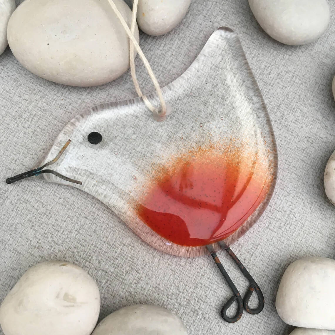WINTER-Fused Glass Ornament Series