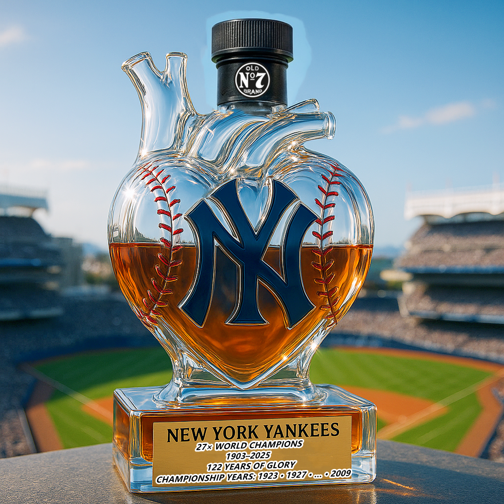 Heart of the Yankees Whiskey Bottle