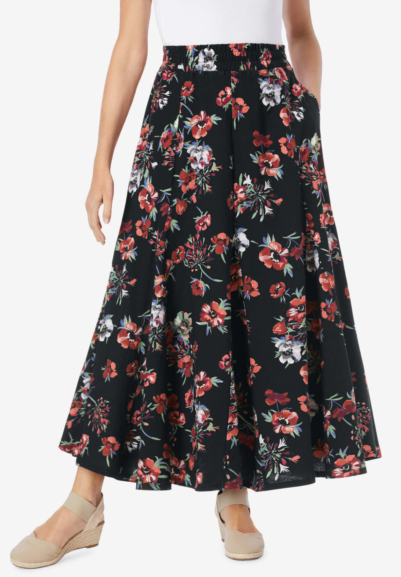 Knit Panel Skirt