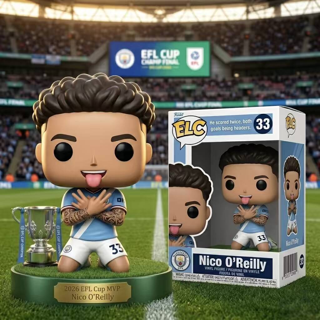 Nico O'Reilly 2026 EFL Cup MVP Funko Pop