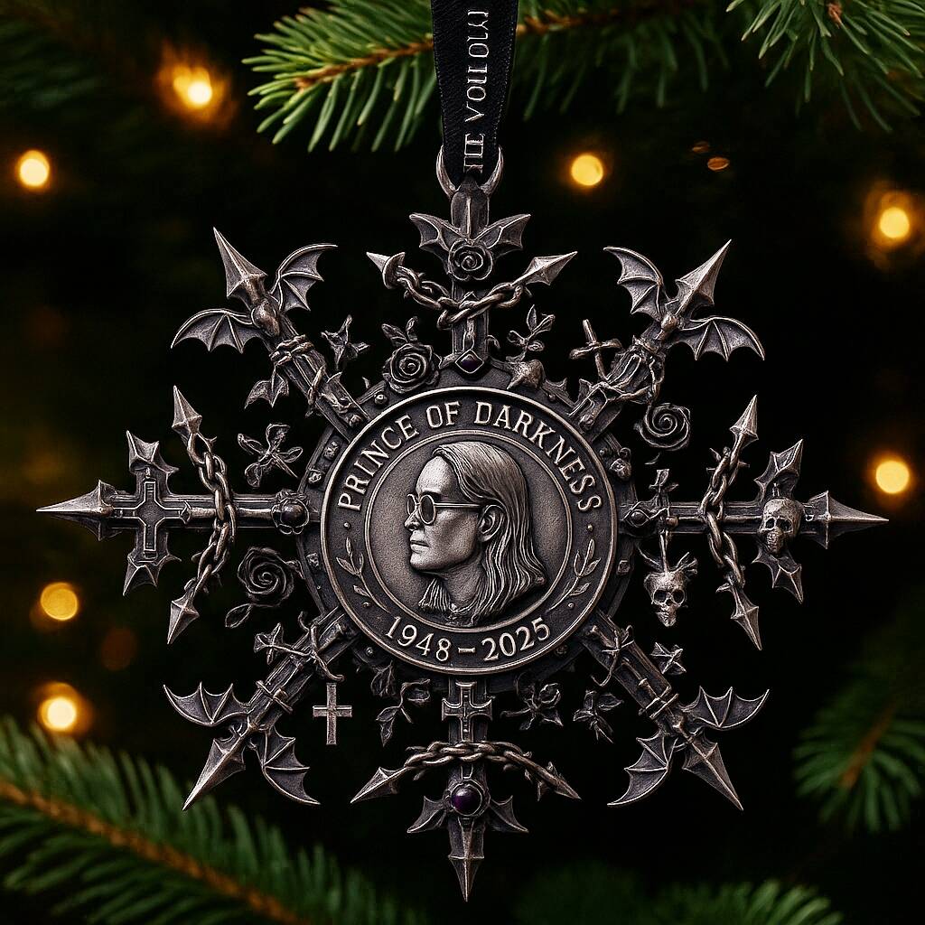 Prince of Darkness Memorial Snowflake Ornament
