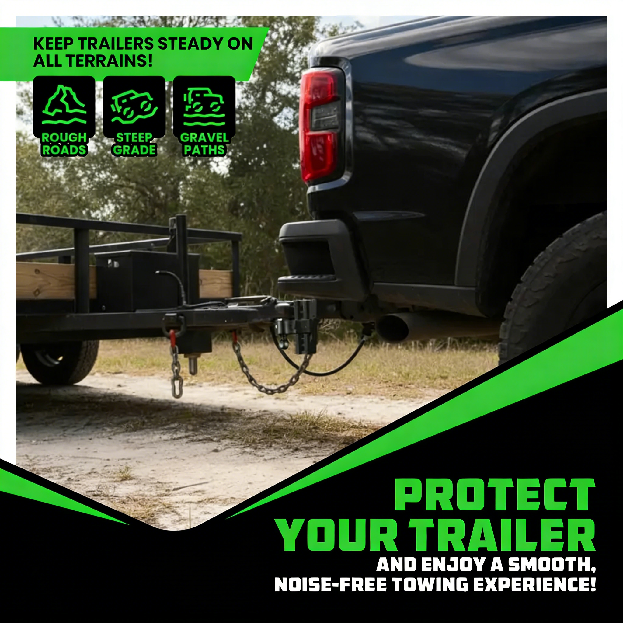 Adjustable Trailer Hitch 2 inch Receiver - Heavy Duty Aluminum Drop Hitch with 12,500lb GTW Towing Capacity for Hauling Heavy Trucks, RV, Trailer, Camper