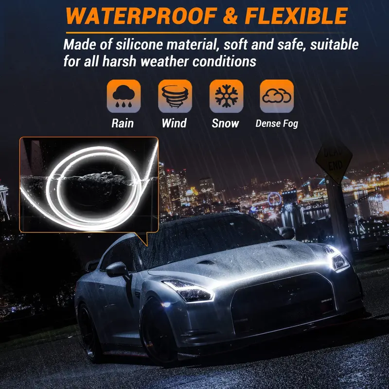 🔥Hot Sale 59% OFF✨🚗71” High Brightness Automotive Hood Gap LED Strip