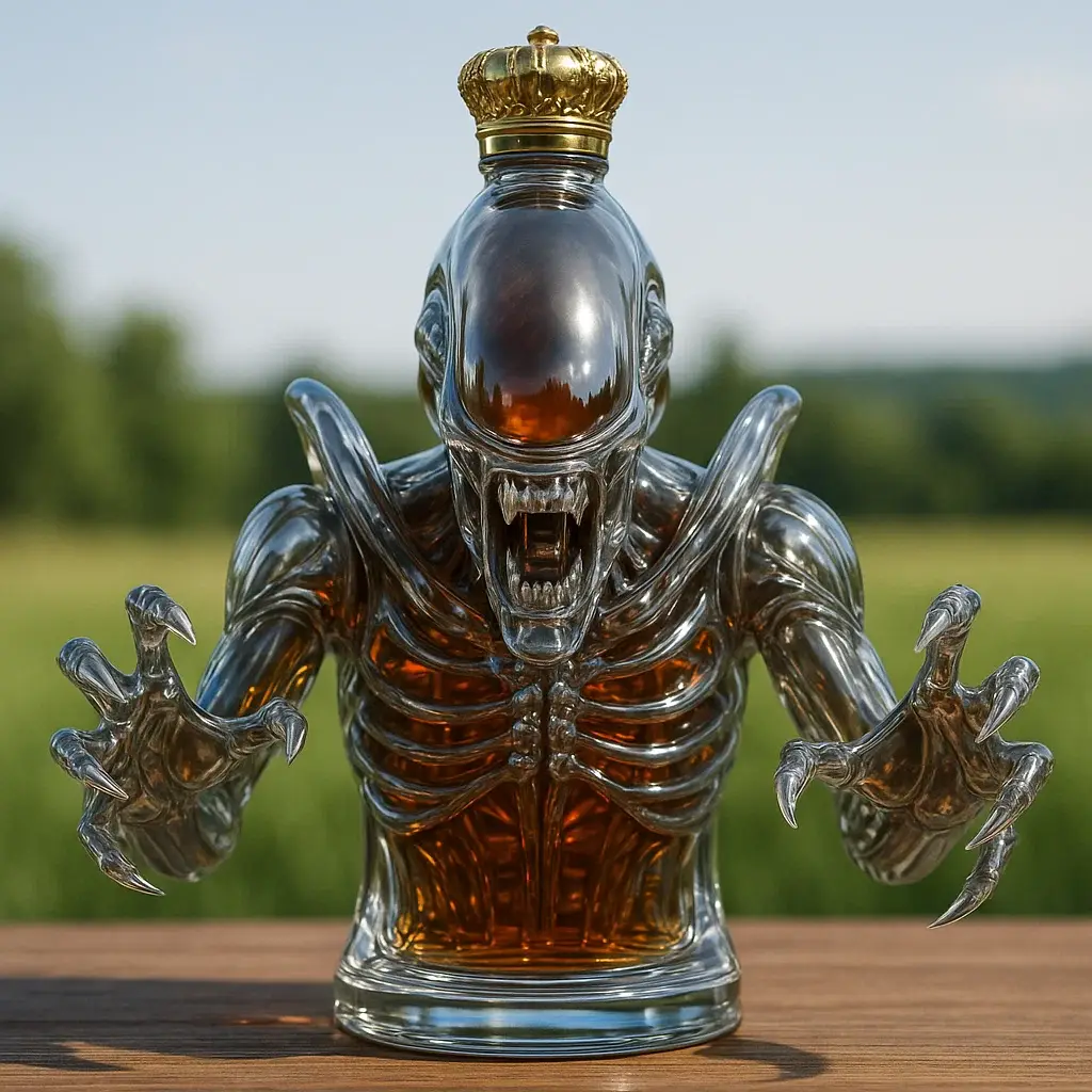 Xenomorph whiskey bottle
