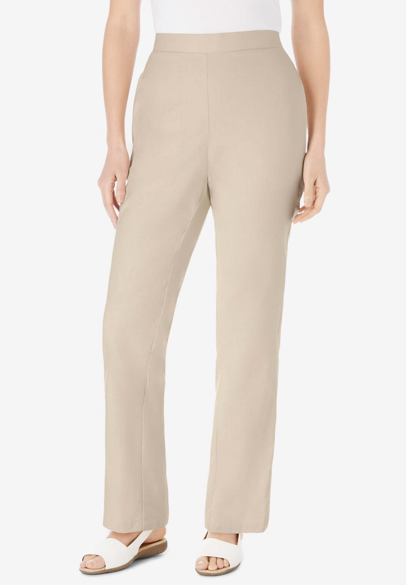 Straight Leg Linen Pant