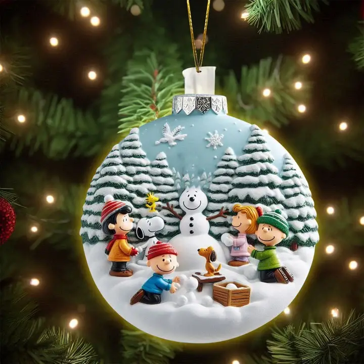 Charlie Brown & Snooopy Peanuts Christmas  Ornaments