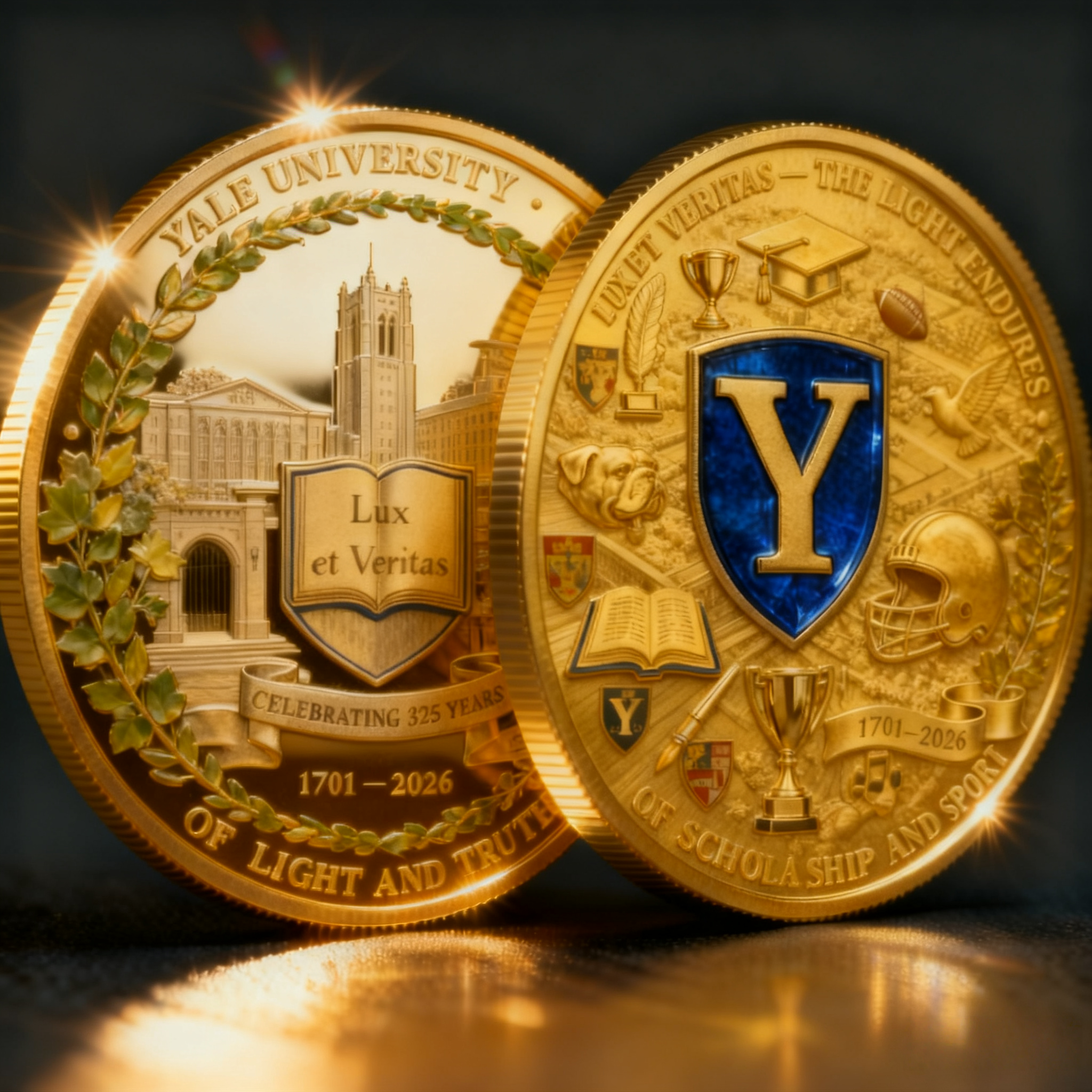 Yale University 325th Anniversary Commemorative Coin