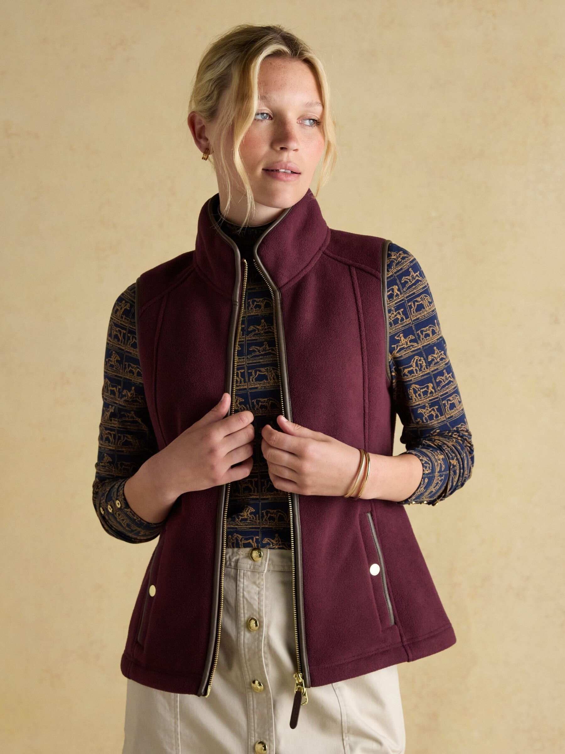 Heritage Black Fleece Gilet