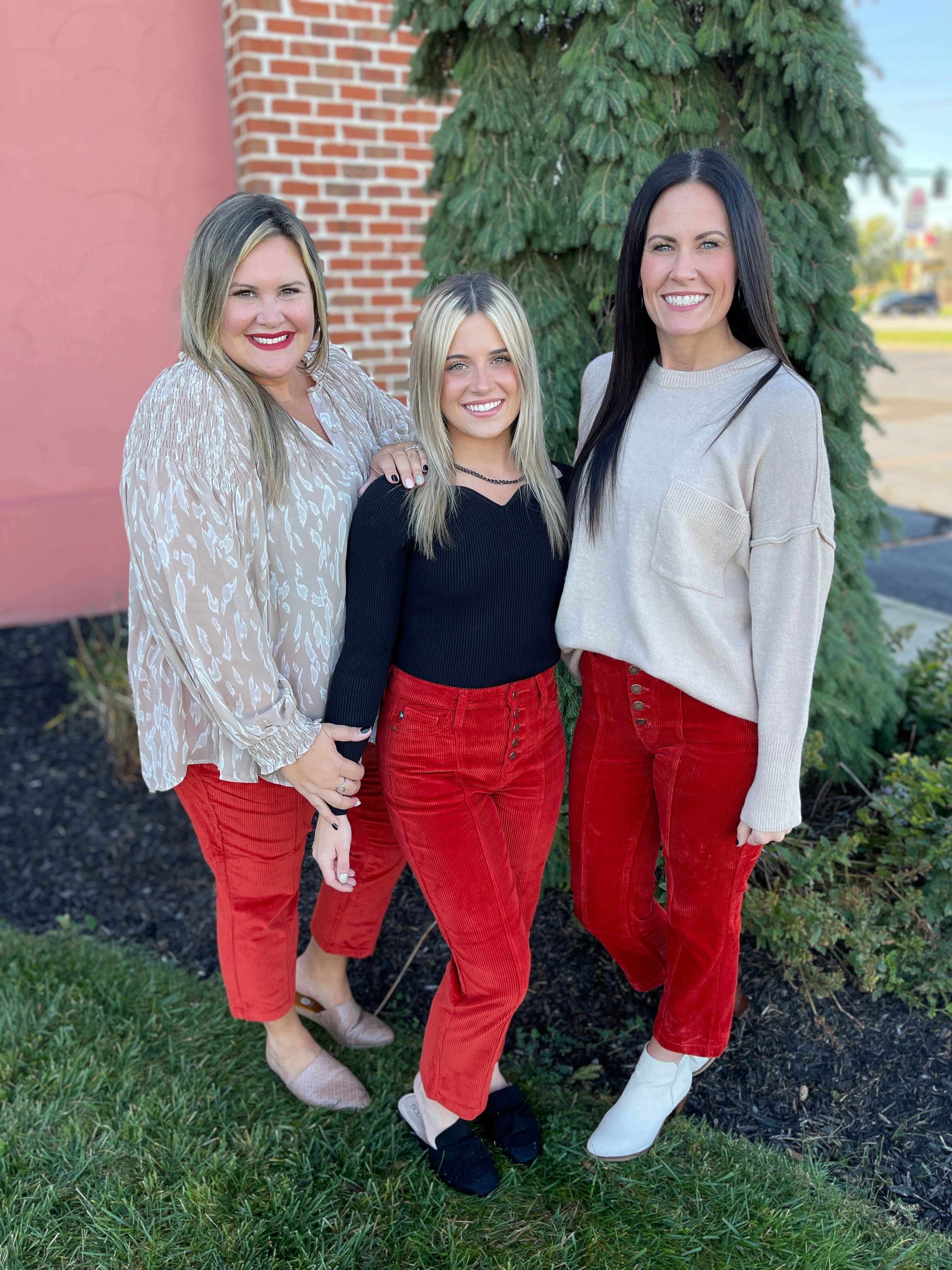 Plus/Reg Spice Up Your Life Corduroy Pants