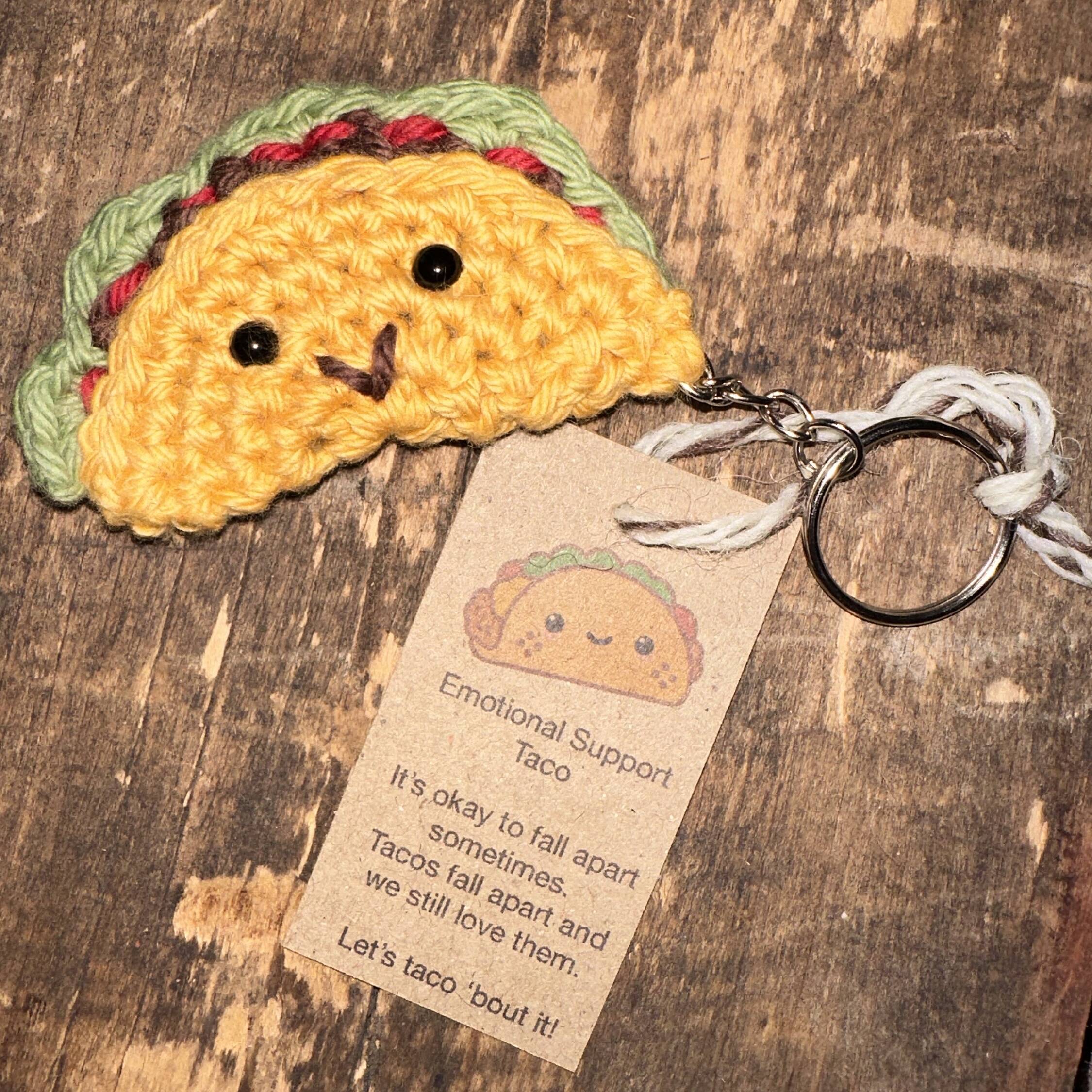 🌮Emotional Support Taco Keychain