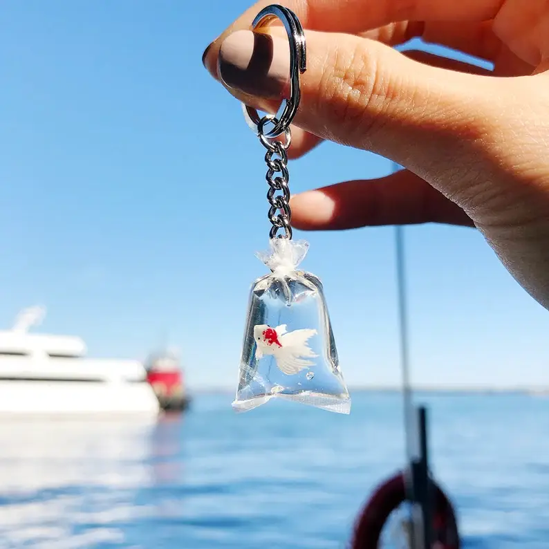 Goodluck in Bag Resin Keychain