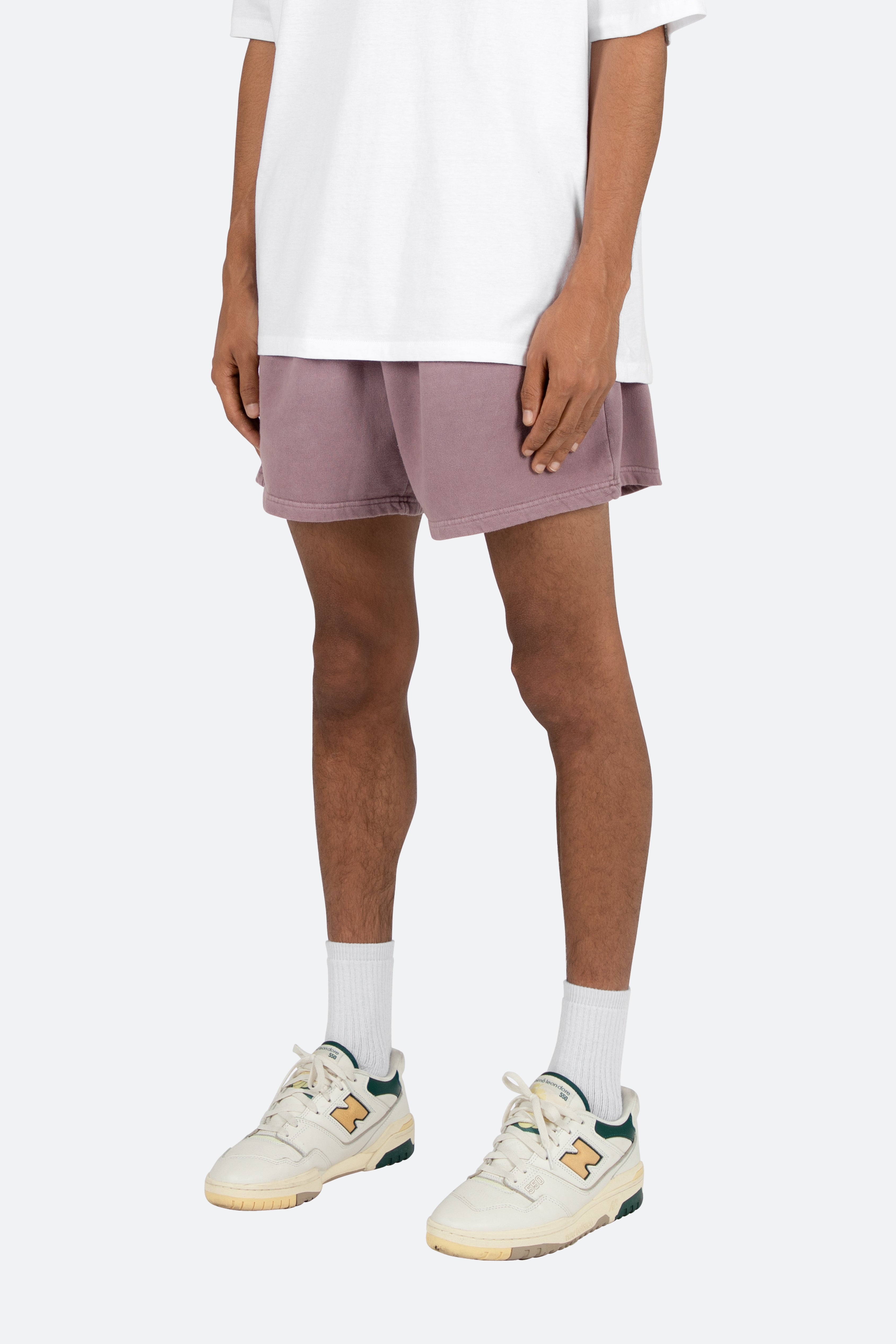 Vintage Washed Sweatshorts - Purple